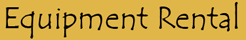 Equipment Rental